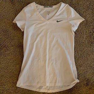 Nike Pro Essentials Dri-Fit Fitted V Neck Shirt